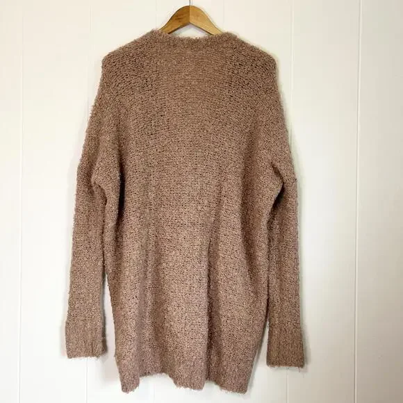 Free People Pink Long Sleeve Button Up Oversized Cardigan Sweater Women's XS - Picture 4 of 6